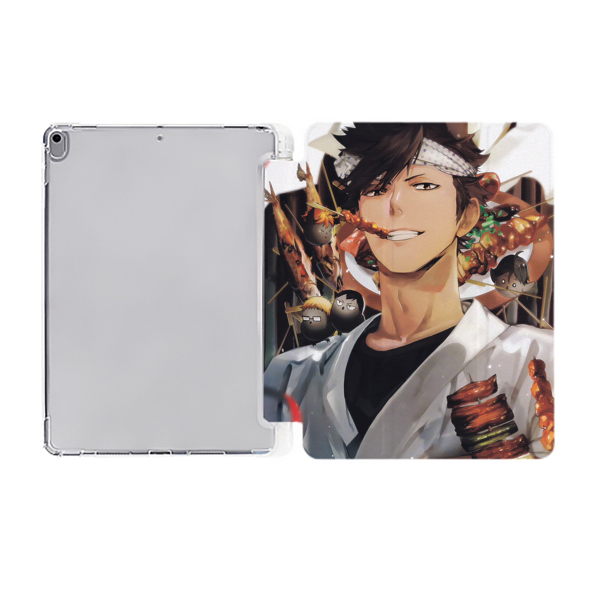（画像用） ハイキュー!! Haikyu!! IPad ケース ペン収納付き 三つ折りスタンド PUレザー×シリコン 対応機種9.5/10.5/10.9インチ